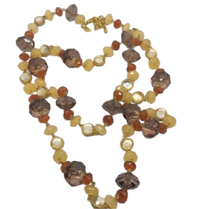 Vintage Joan Rivers Beaded Bejeweled Look Statement Necklace Flapper